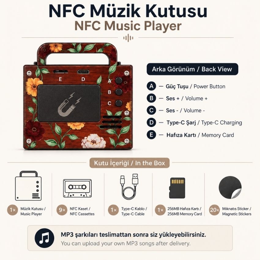 Vinylora Kaset Kutusu (NFC)